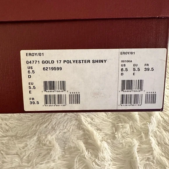 Authentic Bally Gold and Black Sneakers size 6.5 or size 8.5 in women’s - Picture 7 of 7